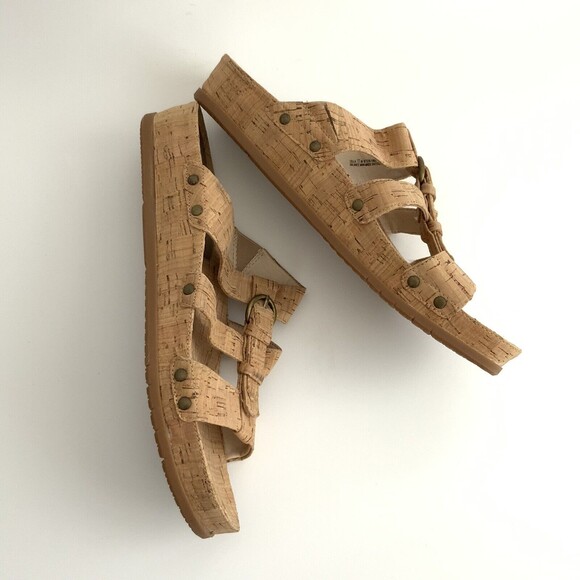 Baretraps Sandals Cella Cork Open Toe Mule Tan 11 - Picture 6 of 10